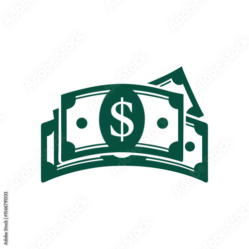 Dollar banknotes isolate 