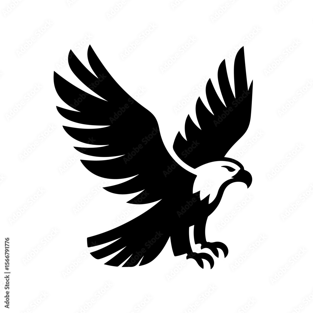 Fototapeta premium eagle silhouette ,eagle vector
