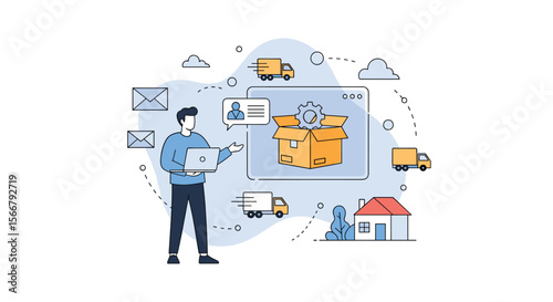 Efficient package tracking system for global shipping logistics and supply chain management