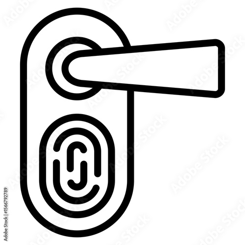 Smart Lock  Icon Element For Design