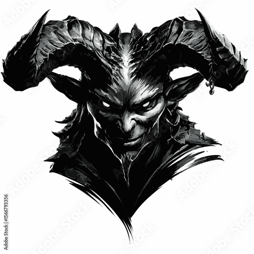 Vector Demon Face