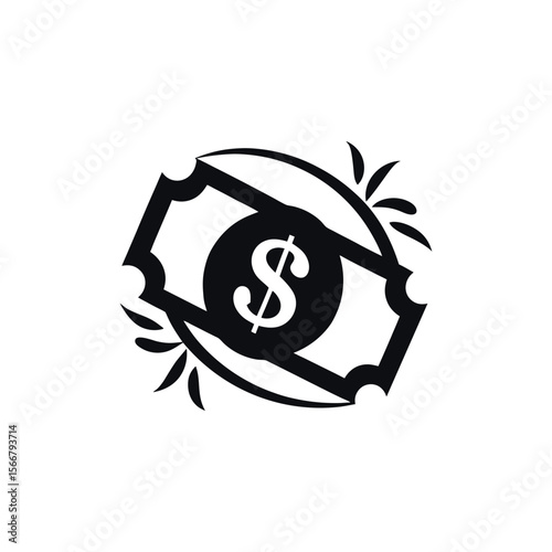 Dollar banknotes isolate 