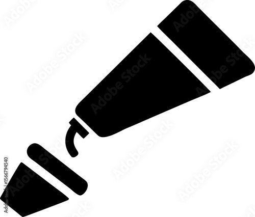 Paint roller brush vector illustration, a yellow painting tool for wall repair, isolated on white