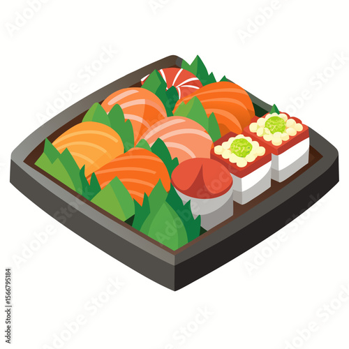 sushi on a plate