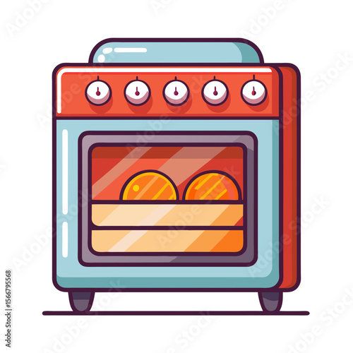 gas stove vector