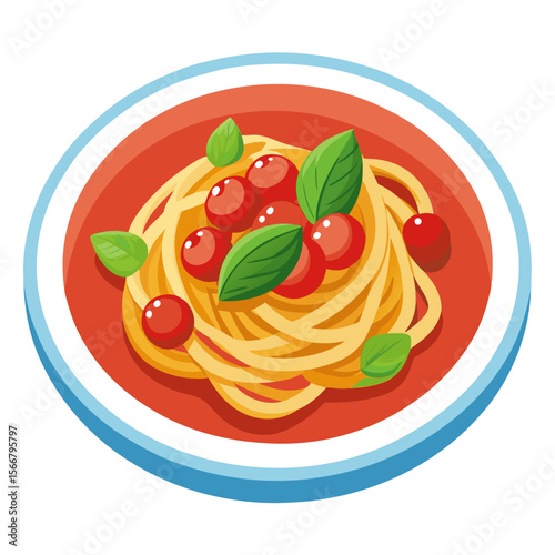 spaghetti with tomato sauce