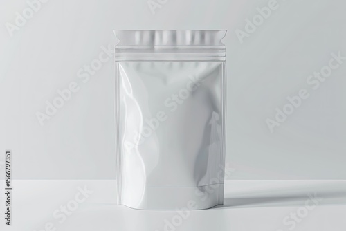 High Quality Picture of Blank Standing Pouch Mockup with Window