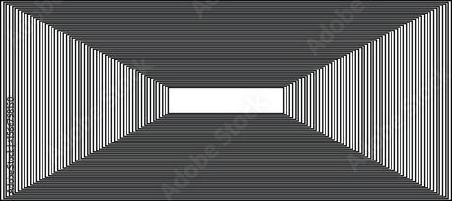 Stylized Abstract Waveform with Black Lines Box and Movement for Sophisticated Graphic Layouts

