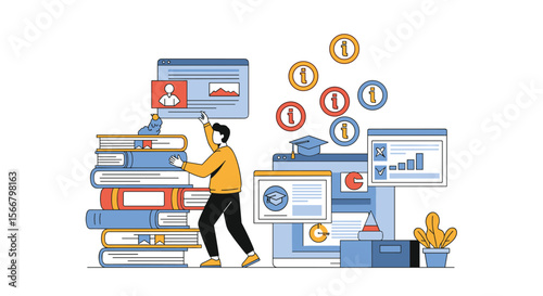 Online learning platform offers diverse educational resources and interactive tools for skill development and knowledge acquisition