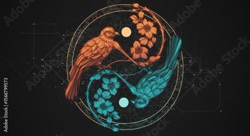 Yin yang symbol design