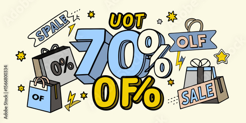 vector illustration of a discount label