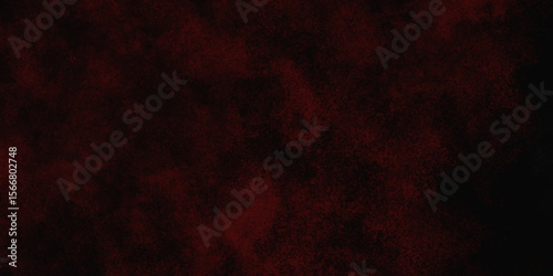 Red color powder explosion isolated on black background. Colorful dust explode. Paint Holi, dust particles splash. Network concept with spray. Futuristic technology element. 3D rendering.