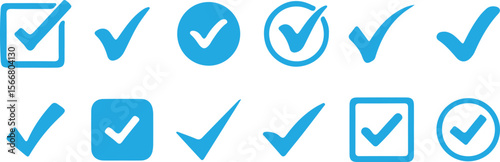 blue ribbon signs vector illustration