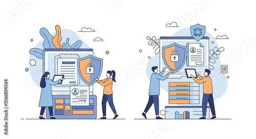 Modern cybersecurity solutions protecting digital assets and ensuring online safety through collaborative efforts