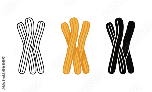 Colorful striped pattern featuring yellow, black, and white abstract shapes