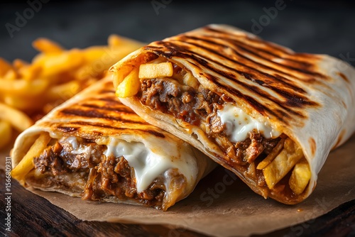 Two grilled french tacos