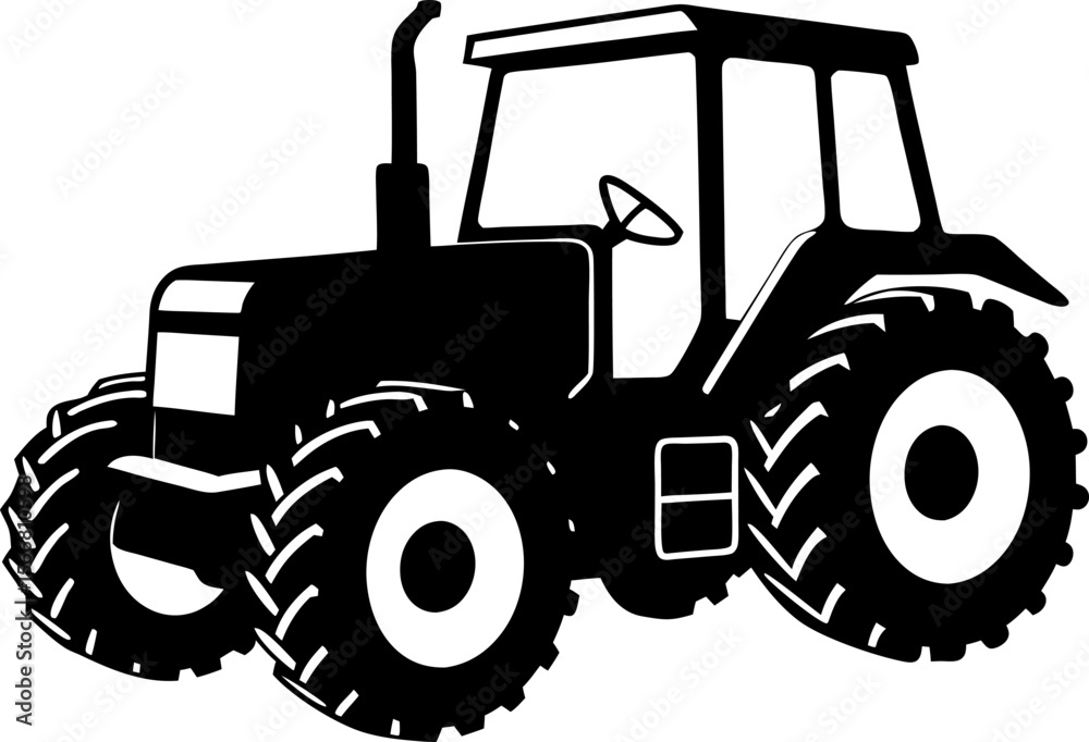 Obraz premium tractor isolated on white background