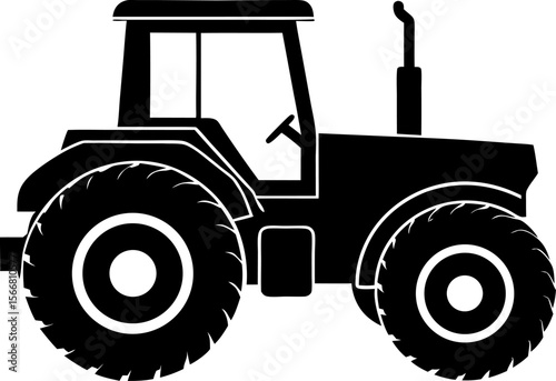 tractor isolated on white background