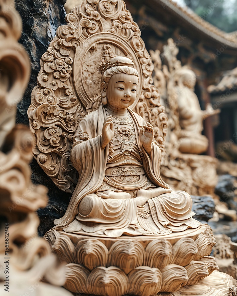 Fototapeta premium Chinese animation student 3D child modeling creating child model for animation