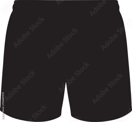 Men's Black Swim Shorts - Athletic Beachwear Apparel