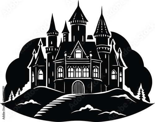 Victorian Castle Procreate Vector