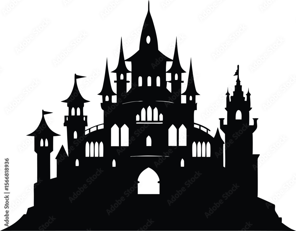 Obraz premium Victorian Castle Procreate Vector