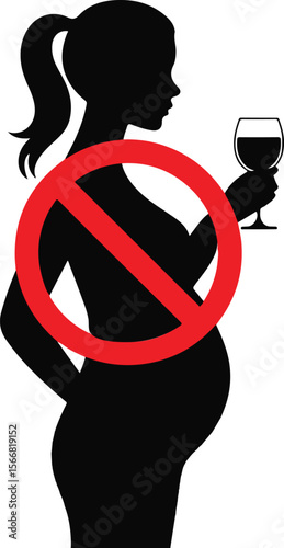 Do not drink alcohol during pregnancy sign