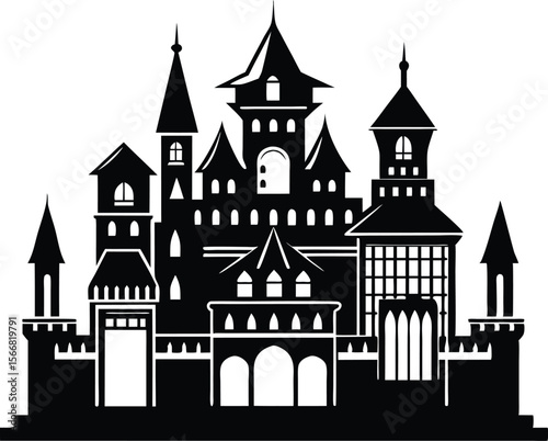 Victorian Castle Procreate Vector
