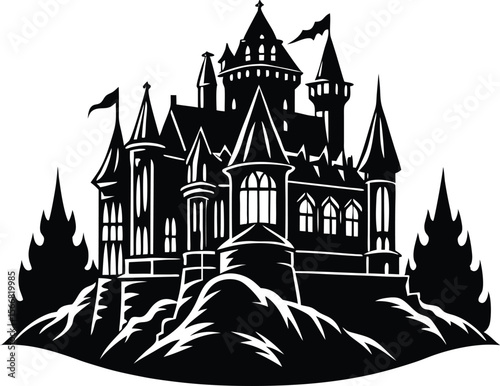 Victorian Castle Procreate Vector