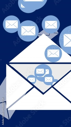 Message envelope icons 4k