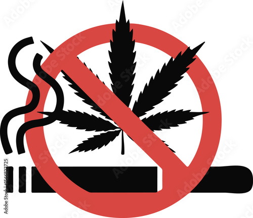 No cannabis smoking sign