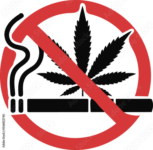 No cannabis smoking sign