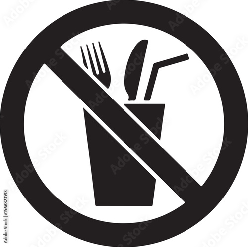 no food and drink allowed icon