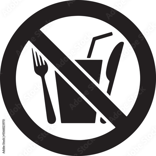 no food and drink allowed icon