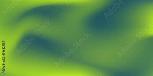 Vibrant lime green grainy gradient color flow wave background noise texture fart header cover banner backdrop design simple art
