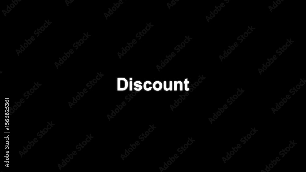 Thank you text animation with black screen for footage.