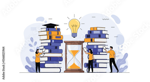 Understanding the passage of time through the lens of knowledge and education inspiring new ideas