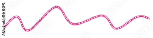 Seamless neon pink line
