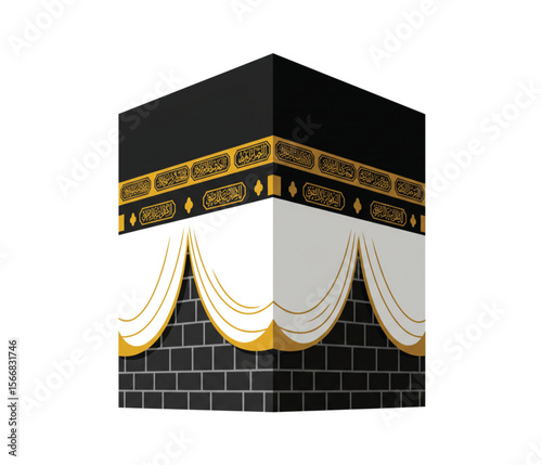 "Kaaba Vector Set – Islamic Sacred Cube Clipart, Hajj and Umrah Illustration, Makkah Holy Site Art, Muslim Architecture Icons for Eid & Ramadan"

