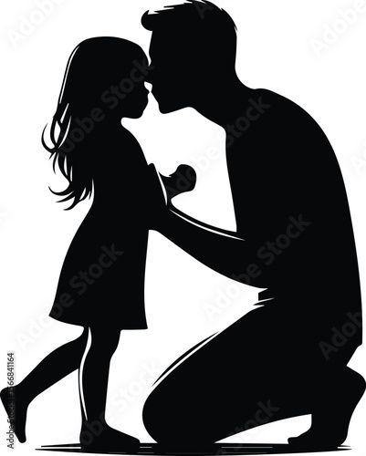 Tender Father-Daughter Silhouette A Symbol of Love and Connection