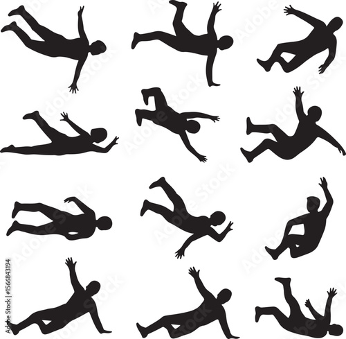 Skydiver Freefall Silhouette Over Mountains

Parachutist Deploying Canopy Vector Design

Tandem Skydiving Silhouette Scene

Parachute Opening in Midair Vector Art

Landing Parachutist Silhouette Illus