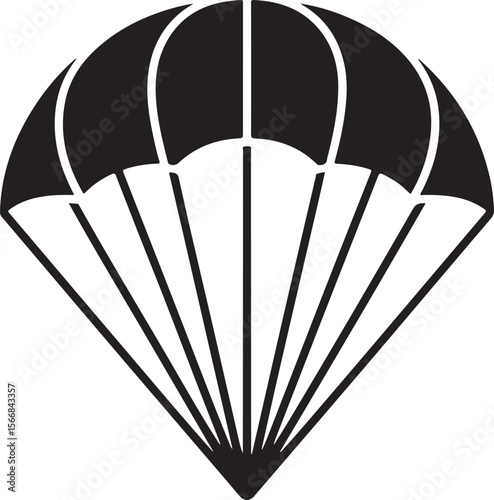 Skydiver Freefall Silhouette Over Mountains

Parachutist Deploying Canopy Vector Design

Tandem Skydiving Silhouette Scene

Parachute Opening in Midair Vector Art

Landing Parachutist Silhouette Illus