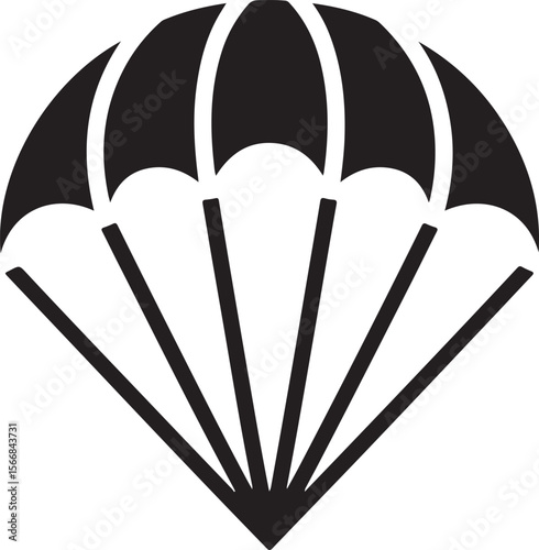 Skydiver Freefall Silhouette Over Mountains

Parachutist Deploying Canopy Vector Design

Tandem Skydiving Silhouette Scene

Parachute Opening in Midair Vector Art

Landing Parachutist Silhouette Illus