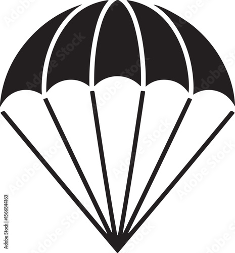 Skydiver Freefall Silhouette Over Mountains

Parachutist Deploying Canopy Vector Design

Tandem Skydiving Silhouette Scene

Parachute Opening in Midair Vector Art

Landing Parachutist Silhouette Illus