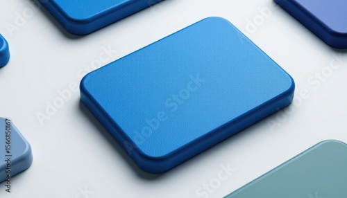 Textured Blue Rectangles on a Light Background for Design Projects