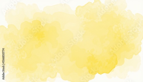 Soft Yellow Watercolor Background for Creative Design Projects