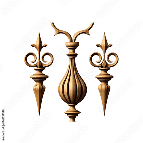 candlestick isolated on white background