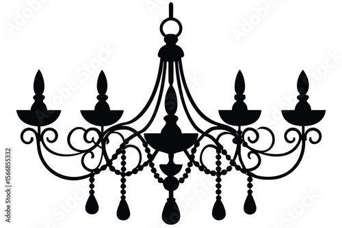 chandelier set vector.eps