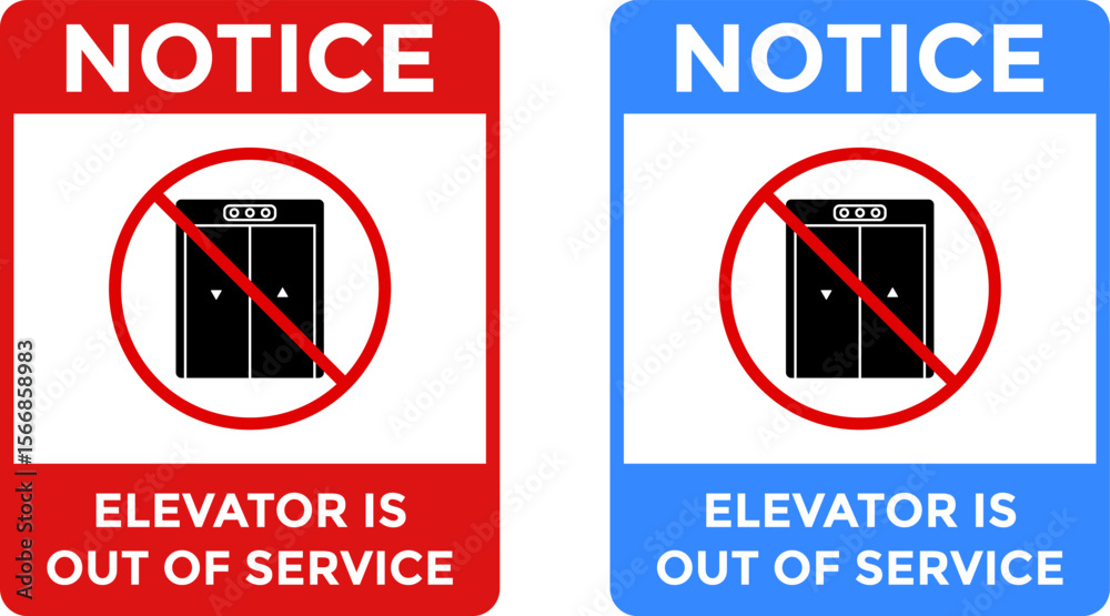 Elevator Out of Service. Elevator warning sign. safety sign. labels elevator out of order Elevator Out of Service. Elevator warning sign. safety sign. labels elevator out of order