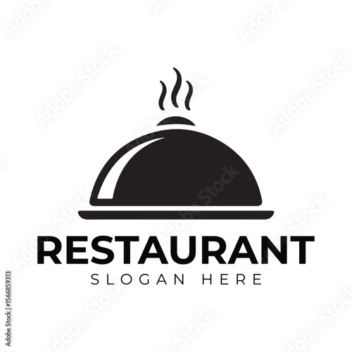 Catering vector logo design. Catering service sign, outdoor dinner, restaurant business logo.